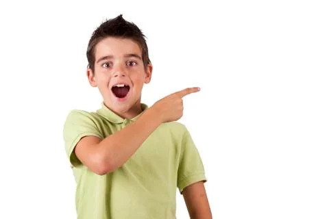 Child pointing Stock-Fotos