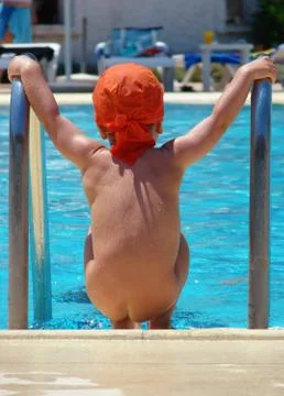 Child at the Pool Stock Photos