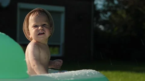 Child Pool Slow motion Stock Footage 291892747