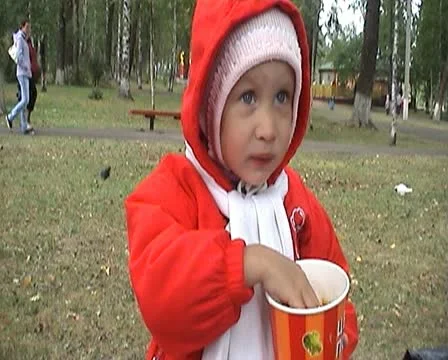 Child with popcorn Video stock 11361819