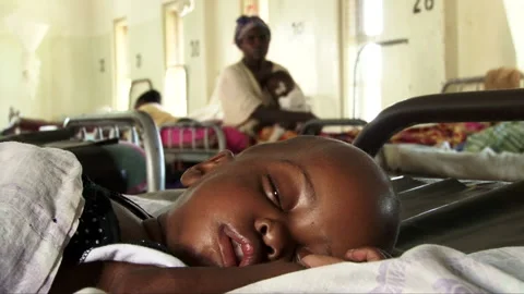 Child portrait Uganda INT 2 in Children Hospital Stock Footage 133912833