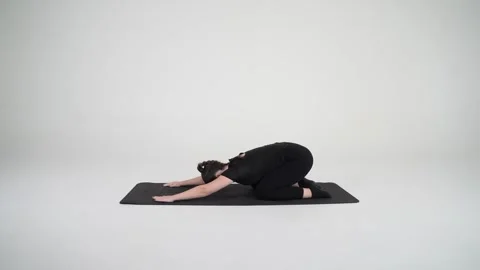 Child pose Stock Footage 314194581