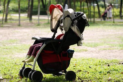 A child in a pram Stock Photos