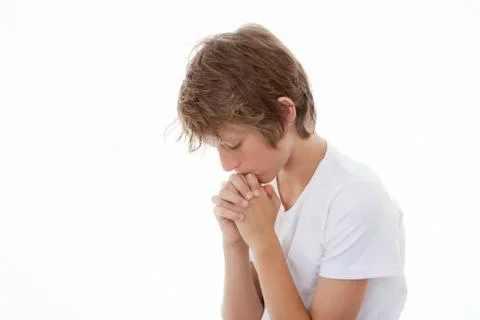Child in prayer praying Stock Photos