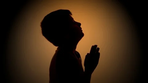 Child Prays to God Stock-Footage 77839239
