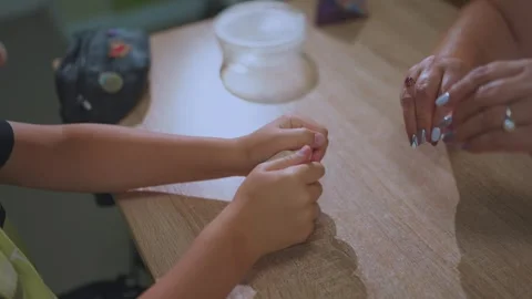 A child on the procedure of ergotherapy, ergotherapy Stock Footage 250315847