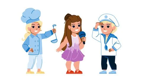 Child profession vector Stock Illustration