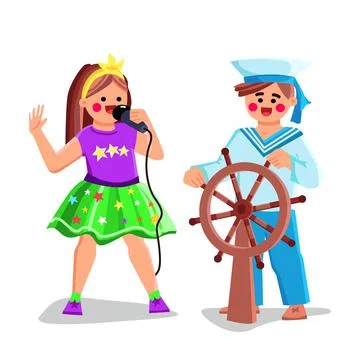 Child profession vector Stock Illustration