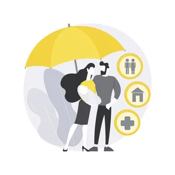 Child protection abstract concept vector illustration. Stock Illustration