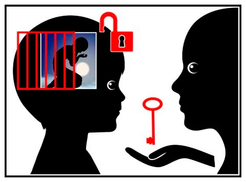 Child Psychiatry Stock Illustration