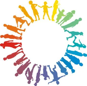 Child rainbow star Stock Illustration