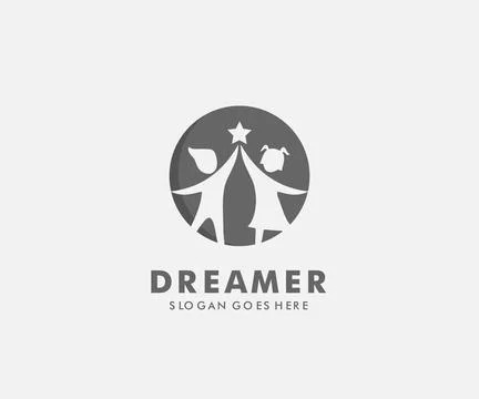 Child Reaching Star logo vector, Education logo designs template, design co.. Stock Illustration