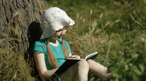 Child reading Stock Footage 22665484