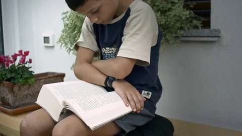 Child reading Stock Footage 78930519