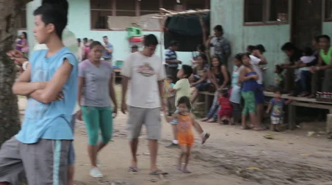 Child returns ball to the field Stock Footage 47760858