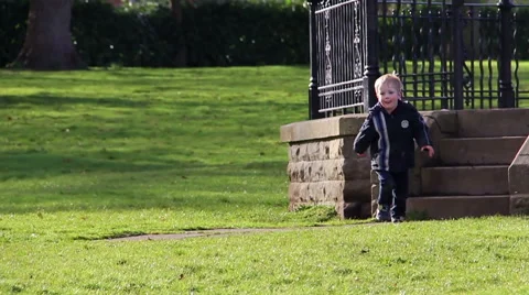 Child Running Stock Footage 47857788