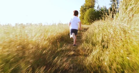 Child running Stock Footage 110271696
