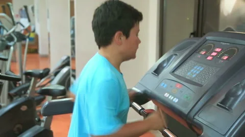 Child Running In The Gym Stock Footage 66457799