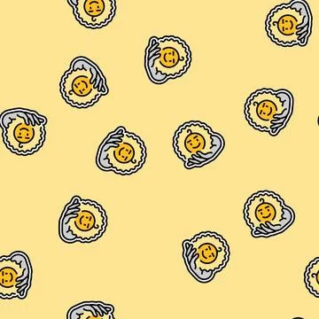 Child safe vector seamless pattern Stock Illustration