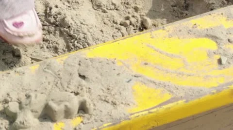 Child in the sandbox Stock Footage 10931511