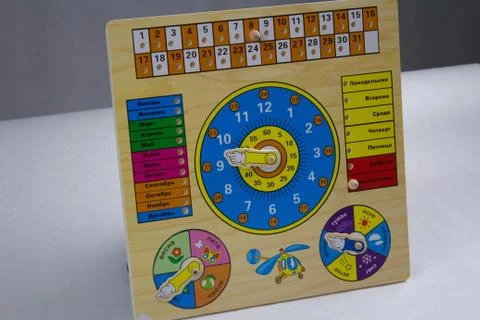 Child in School, Kid Boy Learning Mathematics in Classroom, Elementary Education Foto stock