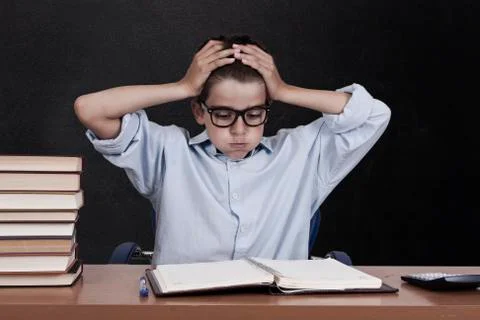 Child in school Foto stock
