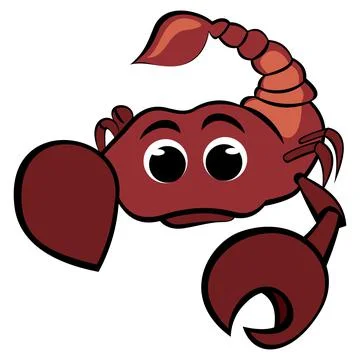 Child scorpio drawing Stock Illustration