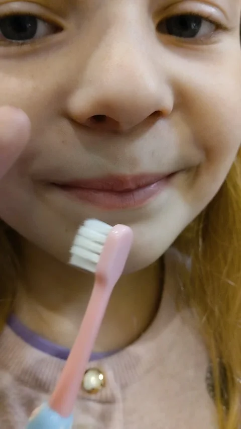 Child showing his teeth that have fallen out Stock Footage 326462997
