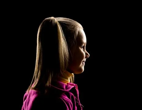 Child silhouette Foto stock