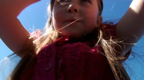 Child on slide Stock Footage 22635547
