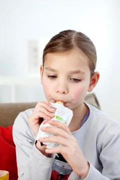 Child snacking Stock Photos