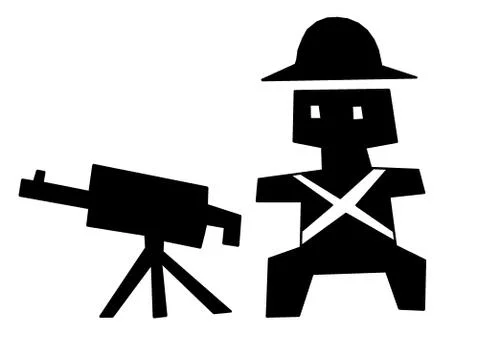 Child soldier Stock Illustration