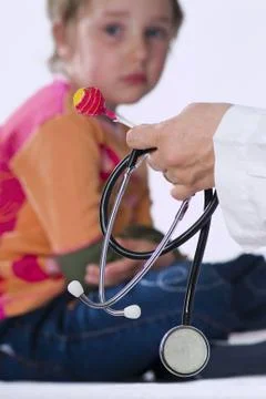 Child with stethoscope Stock Photos