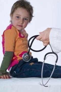 Child with stethoscope Stock Photos