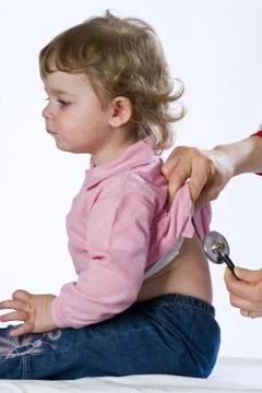 Child with stethoscope Stock Photos