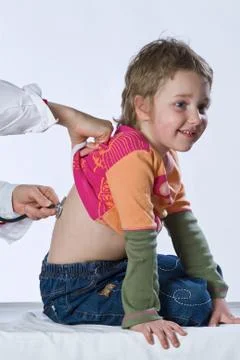 Child with stethoscope Stock Photos