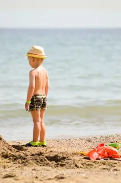 Child with a straw Stock-Fotos