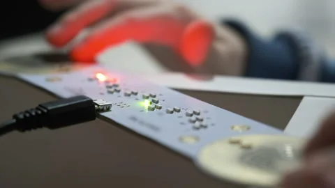 Child studying electronics modeling, playing with DIY self-made device Stock Footage 167915621