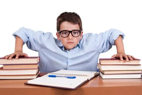 Child studying Stock Photos