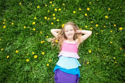 Child at summer Stock Photos