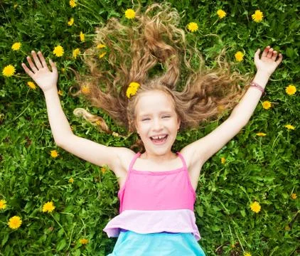 Child at summer Stock Photos