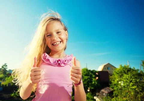 Child at summer Stock Photos