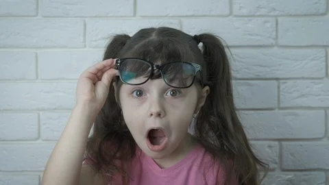 surprised little girl gif
