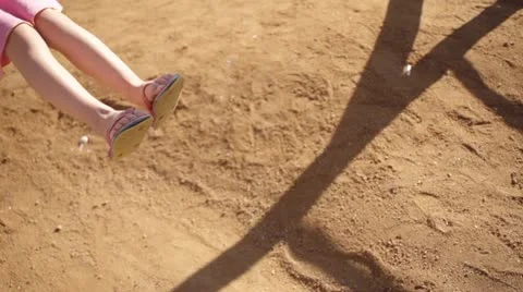 Child on swing 4 Stock Footage 20455094