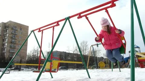 Child on swing Stock-Footage 21272154