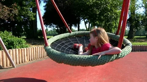 Child on swing Stock Footage 22635228
