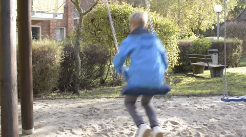 Child on swing Stock-Footage 43347106