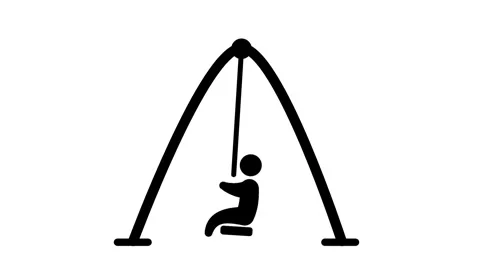 Child on Swing Stock Footage 335671778