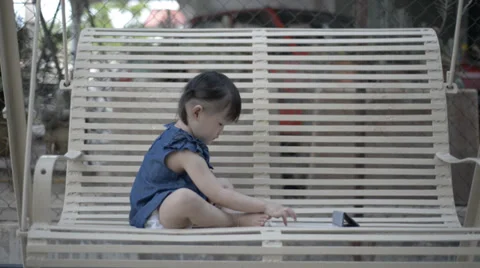 Child with tablet Stock Footage 29244887