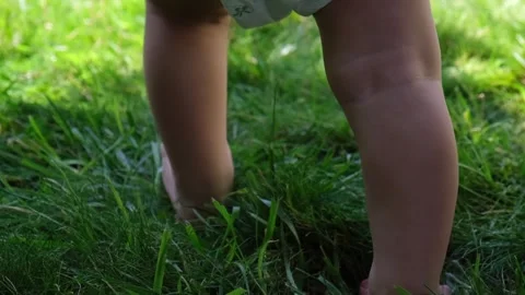 The child takes the first steps in learning. happy family childhood dream Stock Footage 246860784